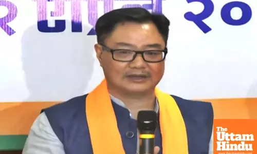 Kiren Rijiju targets Mamata govt for refusing to implement Waqf Act