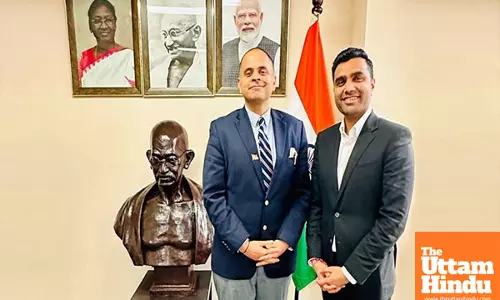 Shanghai Consul General Pratik Mathur meets Karan Adani, discusses key growth areas