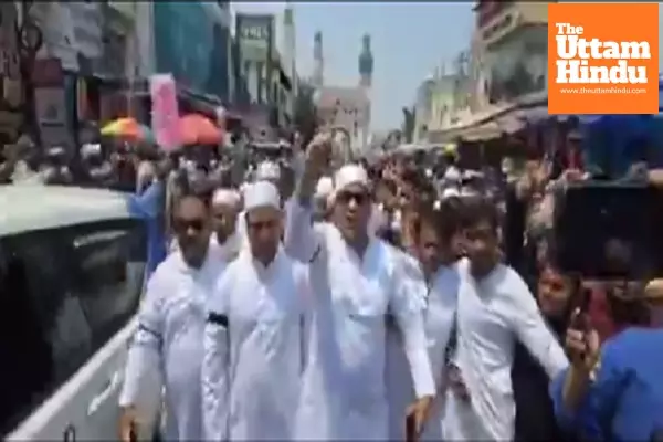 Anti-Pakistan protests after Friday prayers in Hyderabad