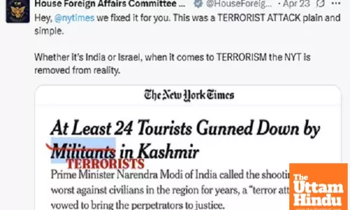 This was a terror attack, plain and simple, US House Committee slams NYTs Pahalgam report