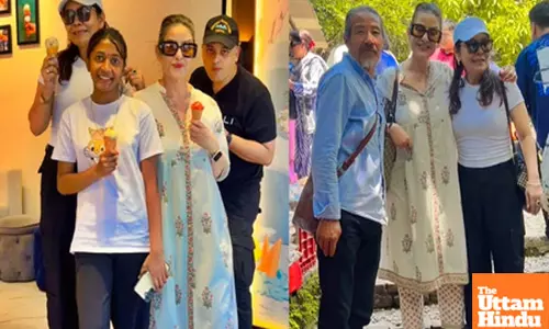 Manisha Koirala gorges on gelato during her weekend outing with loved ones