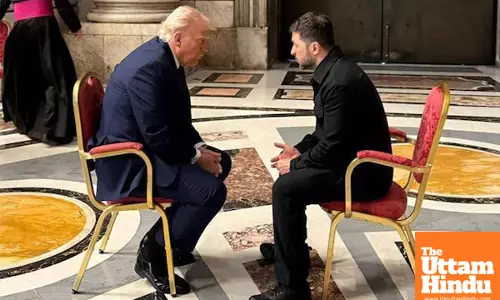 Meeting has potential to become historic, says Zelensky after holding talks with Trump in Rome