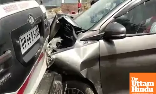 Karni Sena Attacks SP MPs Convoy, Hurls Tires and Stones; Multiple Vehicles Damaged