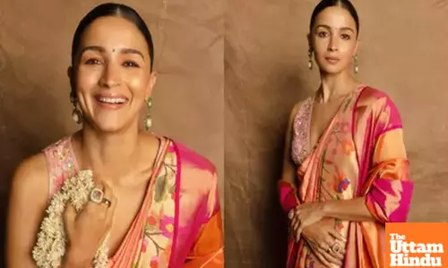 Alia Bhatt dazzles in her special Maharashtra Day-inspired look at Waves Summit 2025