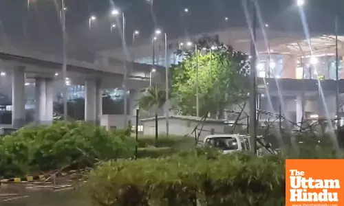 Major Incident at Delhi Airport: Tin Roof Collapses at Terminal 3 Amid Strong Winds – Watch Video
