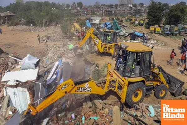 Govt land freed from encroachment in largest demolition drive near Chandola lake in Ahmedabad Govt land freed from encroachment in largest demolition drive near Chandola lake in Ahmedabad