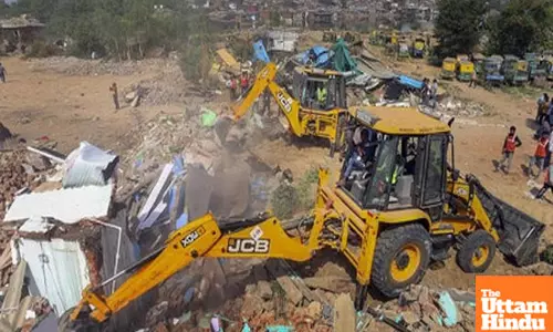 Govt land freed from encroachment in largest demolition drive near Chandola lake in Ahmedabad