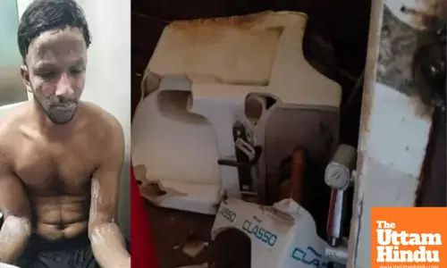 Shocking! Toilet Explodes in Greater Noida Home, Sparks Fire That Burns Young Man