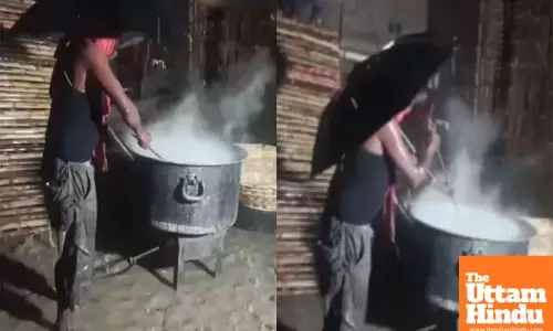 Work Must Go On: Confectioner’s Unbelievable Dedication in Storm Goes Viral! Watch VIDEO