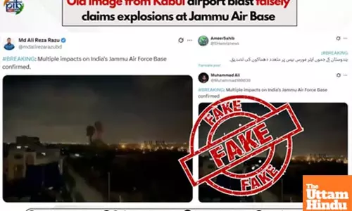 PIB Fact Check finds Kabul airport blast image used to claim explosion in Jammu