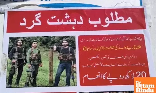 ₹20 Lakh Bounty: Posters of Pahalgam Attack Terrorists Released, Drones Shot Down in Samba-Barmer