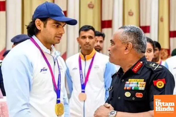Olympic Champion Neeraj Chopra Honoured with Lieutenant Colonel Rank Olympic Champion Neeraj Chopra Honoured with Lieutenant Colonel Rank
