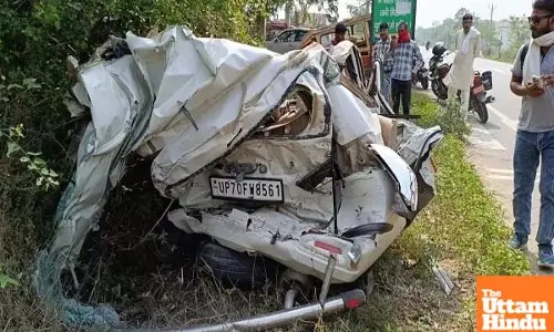 Joy Turns into Tragedy: Truck Rams Car Returning from Wedding, 5 Baraatis Killed on Spot