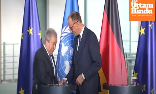 German Chancellor reaffirms UN support during meeting with Guterres