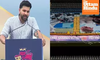 Never Dreamt of It’: Rohit Sharma Gets Emotional as Wankhede Stand Named After Him Never Dreamt of It’: Rohit Sharma Gets Emotional as Wankhede Stand Named After Him