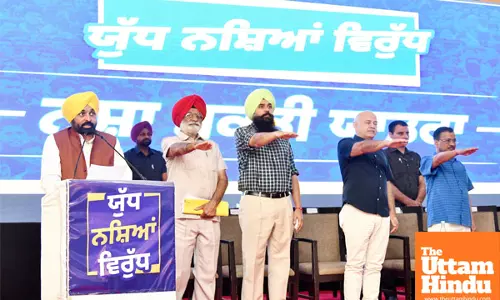 Arvind Kejriwal and CM Bhagwant Mann Launch Nasha Mukti Yatra in Shaheed Bhagat Singh Nagar