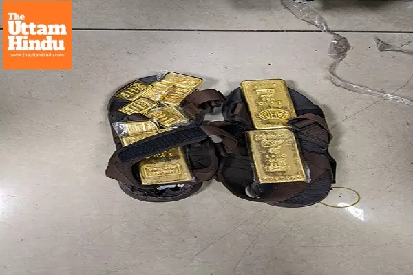 Chadian national held at Mumbai airport with gold worth Rs 3.86 cr hidden in slippers Chadian national held at Mumbai airport with gold worth Rs 3.86 cr hidden in slippers