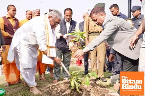Ek Ped Maa Ke Naam: Union Minister Bhupender Yadav plants sapling in Nepals Pashupatinath Temple Ek Ped Maa Ke Naam: Union Minister Bhupender Yadav plants sapling in Nepals Pashupatinath Temple