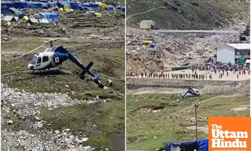 Major Accident in Kedarnath: Helicopter Crashes during Emergency Landing, Watch VIDEO