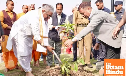 Ek Ped Maa Ke Naam: Union Minister Bhupender Yadav plants sapling in Nepals Pashupatinath Temple