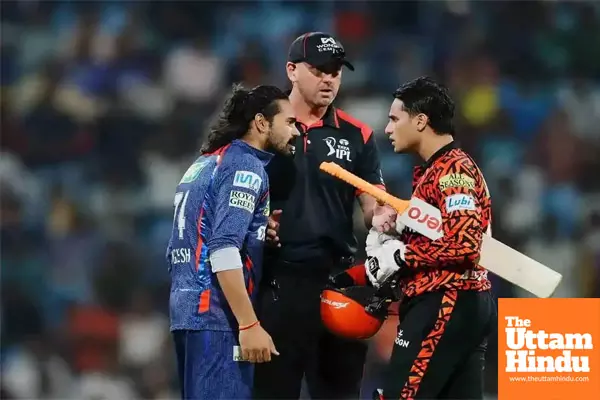 LSG Bowler Suspended, SRH Batter Fined for On-Field Altercation During IPL Match LSG Bowler Suspended, SRH Batter Fined for On-Field Altercation During IPL Match