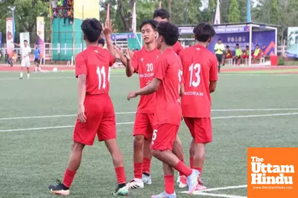 Swami Vivekananda Mens U-20 NFC: Mizoram. Delhi set up summit clash with identical 4-0 victories Swami Vivekananda Mens U-20 NFC: Mizoram. Delhi set up summit clash with identical 4-0 victories