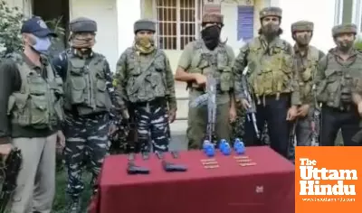 Two hybrid terrorists arrested with weapons in J&K’s Shopian Two hybrid terrorists arrested with weapons in J&K’s Shopian