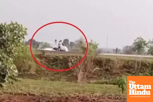 Trainee Pilot’s Plane Overturns on Runway During Landing; Staff Cover Incident with Tarpaulin Trainee Pilot’s Plane Overturns on Runway During Landing; Staff Cover Incident with Tarpaulin