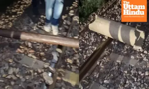 Train Accident Averted: Loco Pilot Saves Lives After Pipes Found on Track