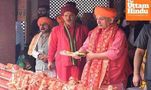 J&K L-G prays at Mata Kheer Bhawani temple, says large gathering after Pahalgam attack positive sign