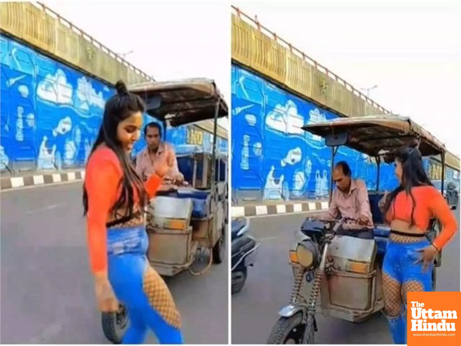 E-Rickshaw Drivers Uncomfortable Encounter: Viral Video Shows Girls Obscene Dance E-Rickshaw Drivers Uncomfortable Encounter: Viral Video Shows Girls Obscene Dance