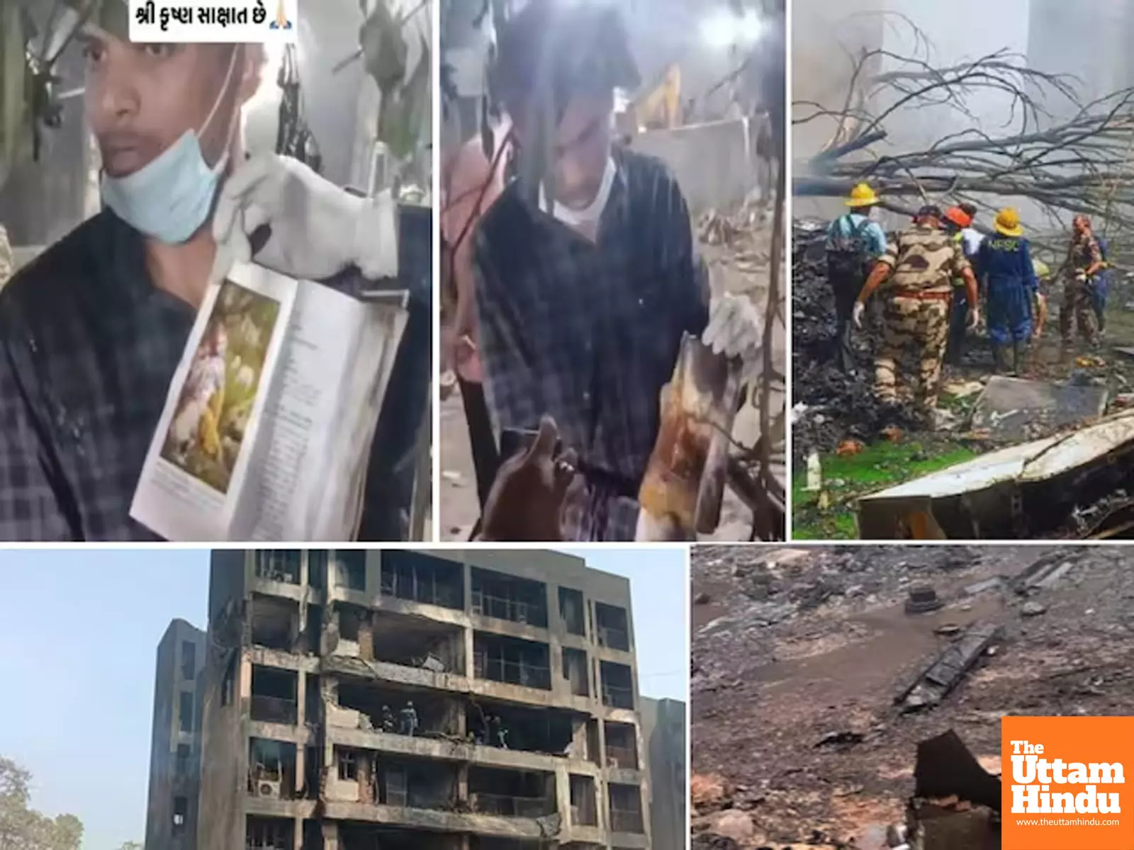 Plane Wreck Burns, But Gita Stands Untouched – A Spiritual Sign in Ahmedabad Air Tragedy ! Plane Wreck Burns, But Gita Stands Untouched – A Spiritual Sign in Ahmedabad Air Tragedy !