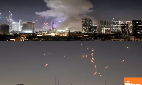 Iran Strikes Back: Iran Fires Missile Barrage on Israel After Airstrike; Explosions Rock Tel Aviv