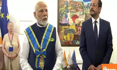 Modi Receives Cyprus’ Top Civilian Award as Global Accolades from 20+ Countries Continue