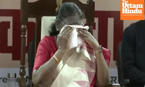 Watch Video: President Murmu in Tears After Visually Impaired Children Sing for Her Birthday