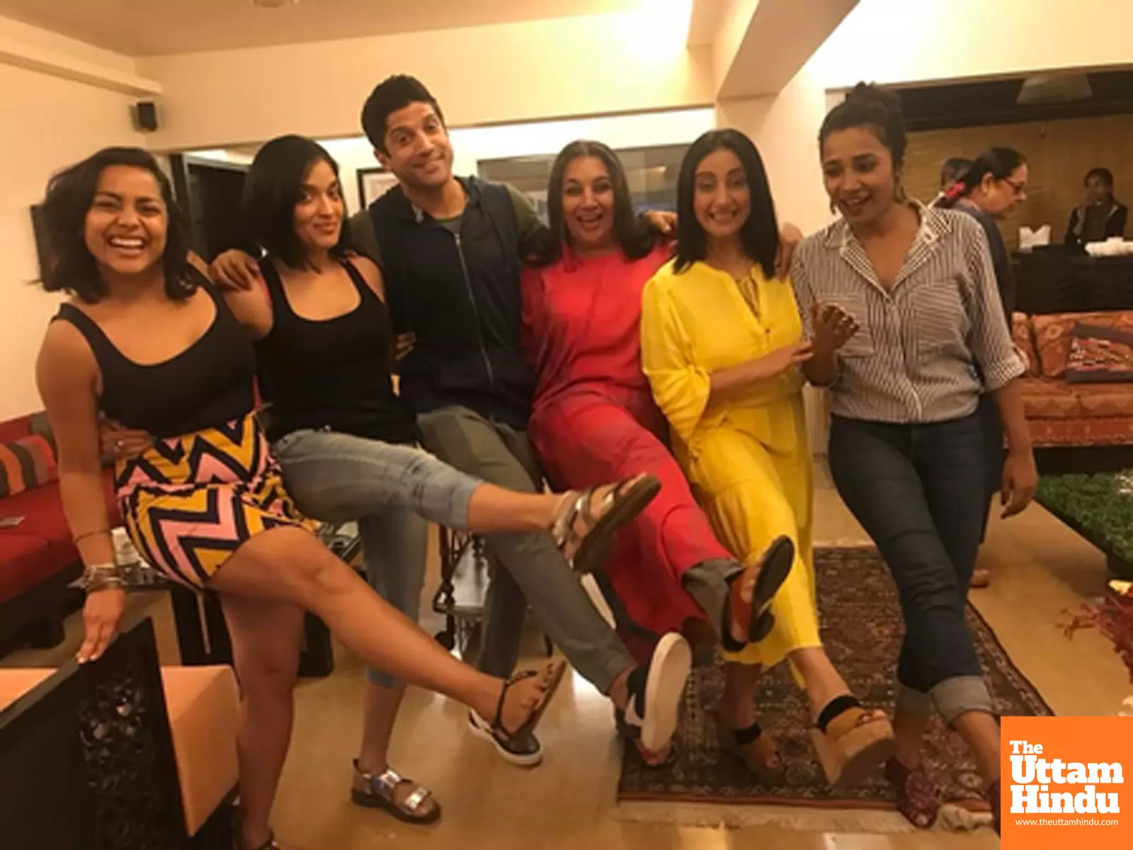 Farhan Akhtar makes a surprise entry at Shabana Azmi’s ‘mad group’ bash Farhan Akhtar makes a surprise entry at Shabana Azmi’s ‘mad group’ bash