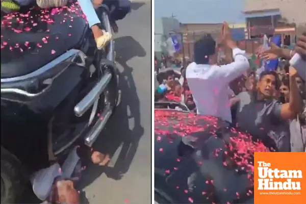 Tragic Accident in YS Jagan Mohan Reddys Convoy: Man Killed, Video Goes Viral Tragic Accident in YS Jagan Mohan Reddys Convoy: Man Killed, Video Goes Viral