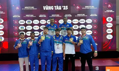 U-17 Freestyle Wrestling: Indian Team Shines with 3 Gold, 2 Bronze Medals in Asia