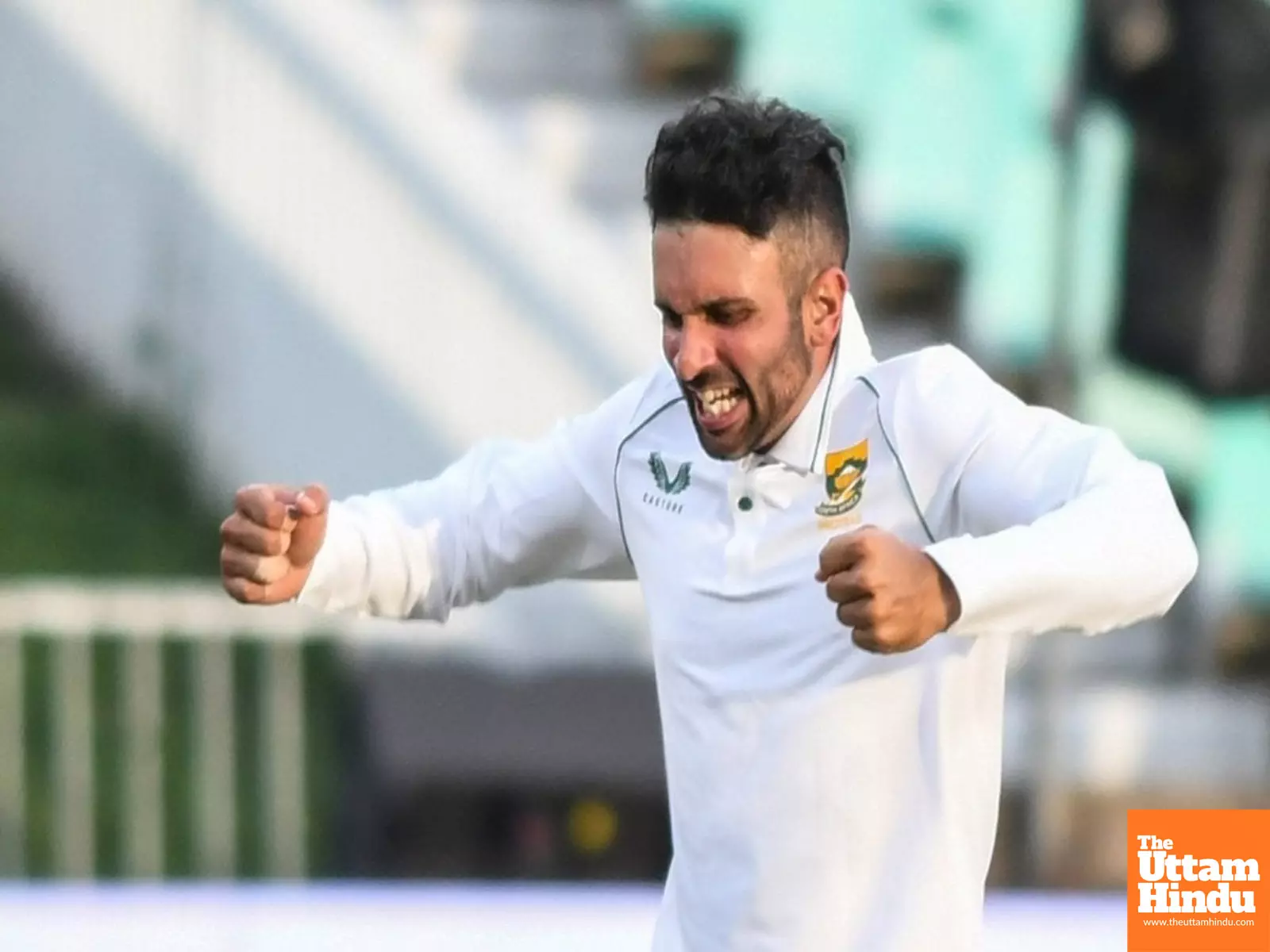 Keshav Maharaj ruled out of second Test against Zimbabwe with groin strain