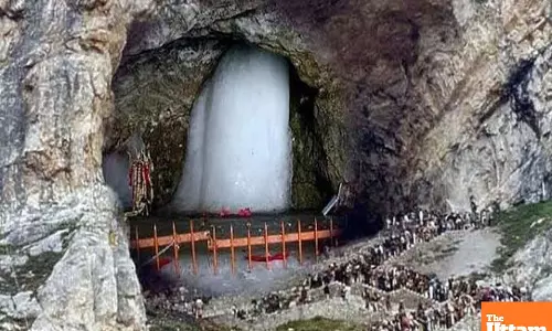Pilgrims begin spiritual journey towards cave shrine as Amarnath Yatra begins
