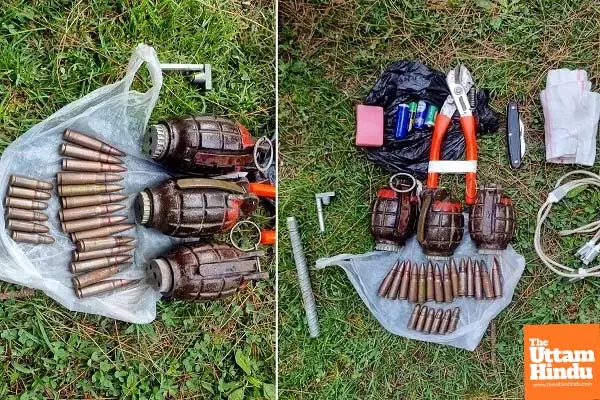 Poonch Terrorist Hideout Destroyed: Security Forces Seize 3 Hand Grenades, 14 AK Rifle Rounds Poonch Terrorist Hideout Destroyed: Security Forces Seize 3 Hand Grenades, 14 AK Rifle Rounds