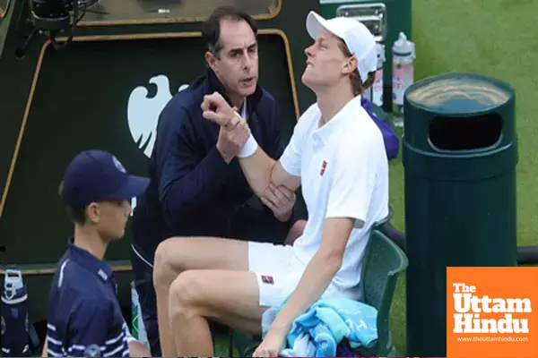 Yannick Sinner To Undergo MRI Scan After Picking Up Injury At Wimbledon Yannick Sinner To Undergo MRI Scan After Picking Up Injury At Wimbledon