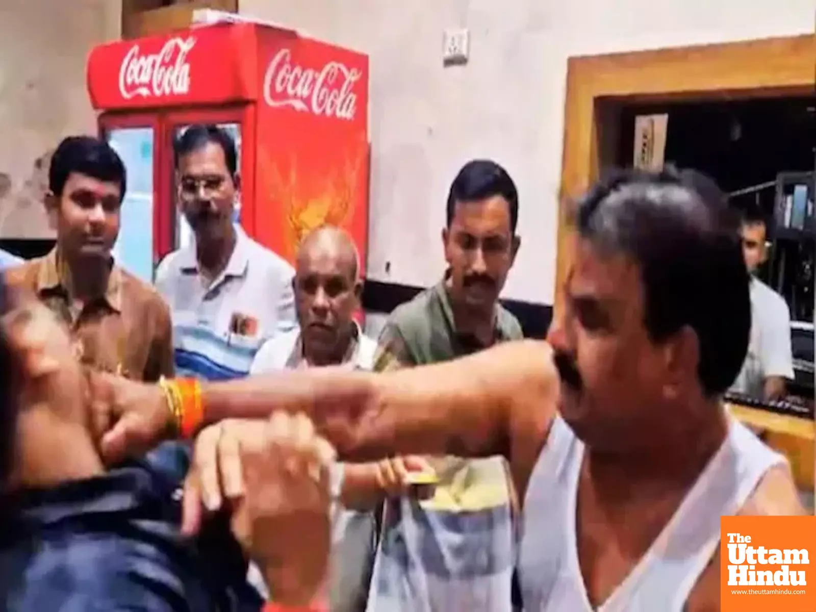 Caught on Camera: MLA Thrashes Canteen Staff Over Dal, Boasts Apne style se