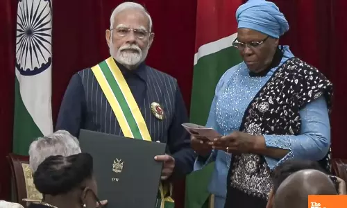 PM Modi Honoured with Namibias Highest Civilian Award Order of Welwitschia Mirabilis