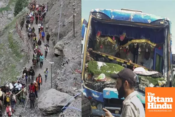Amarnath Yatra Accident: 3 Buses Collide, 10 Pilgrims Injured in Kulgam Amarnath Yatra Accident: 3 Buses Collide, 10 Pilgrims Injured in Kulgam