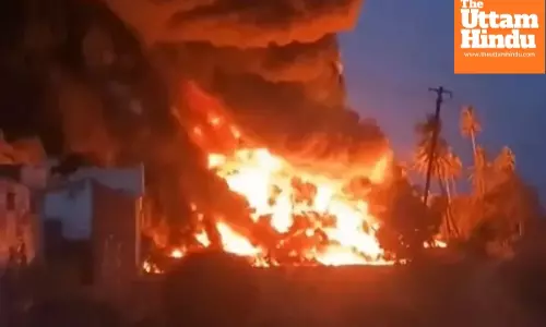 Big News: Massive Fire Erupts in Diesel-Laden Goods Train, Train Services Disrupted