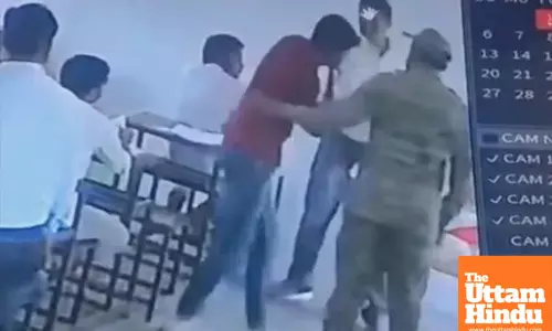 MP DMs Temper Fails: Slaps Rain Down on Student in Exam Centre, CCTV Captures It All