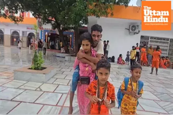 Devotion Redefined: Wife Carries Husband to Haridwar, Touching Millions With Her Act of Love Devotion Redefined: Wife Carries Husband to Haridwar, Touching Millions With Her Act of Love