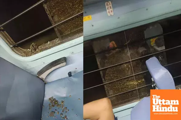 Stone Pelters Strike Again: Jan Shatabdi Express Targeted, Window Shattered in Mid-Air Stone Pelters Strike Again: Jan Shatabdi Express Targeted, Window Shattered in Mid-Air
