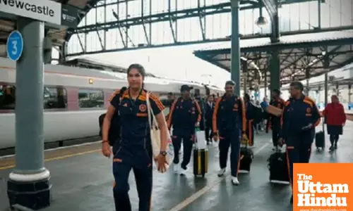 All Aboard for Victory: Indian Womens Team Enjoys Scenic Train Ride Ahead of Final ODI Match